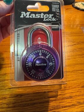 Master Lock - Purple Combination Padlock